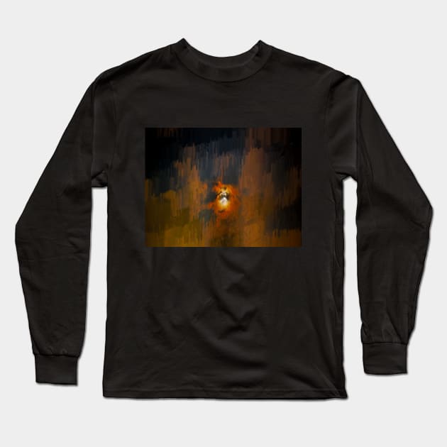 Spooky Harvest moon for Halloween Long Sleeve T-Shirt by puravidavisions